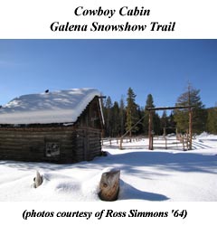 Cowboy Cabin - Galena Snowshoe Trail . . .